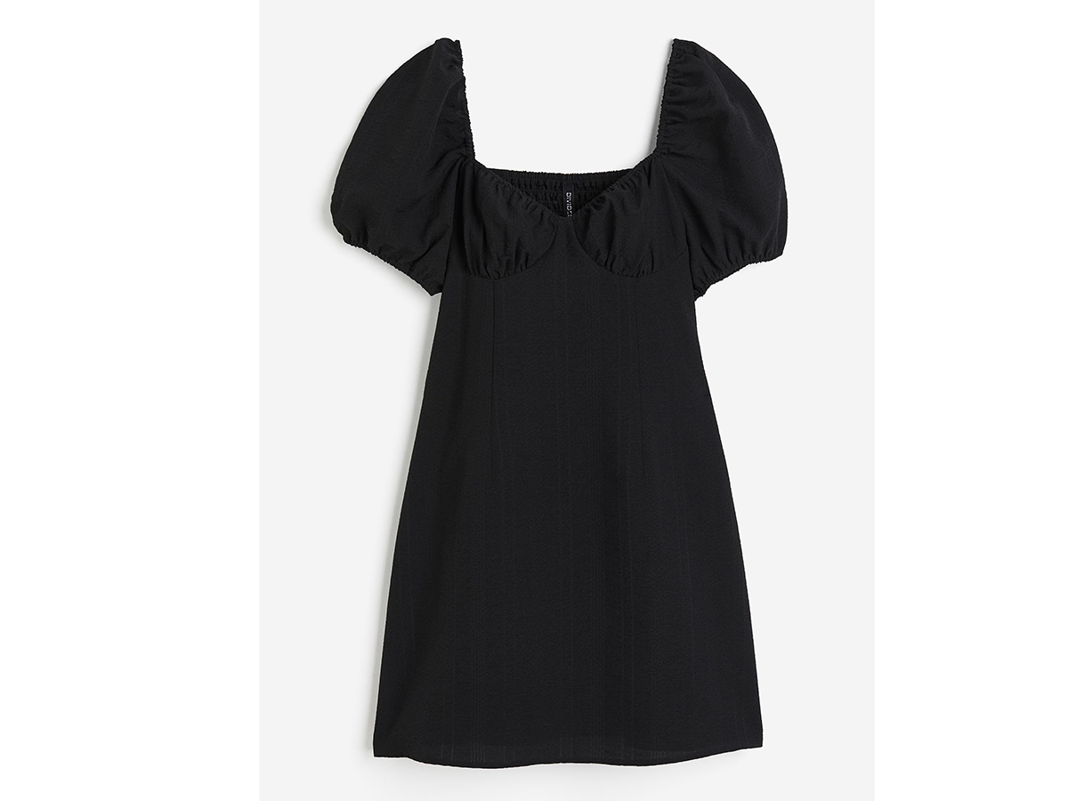 minidress-con-maniche a sbuffo-h&m