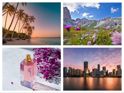 Праздничные духи, которые будут размещены в летней крышке 02 чемодан