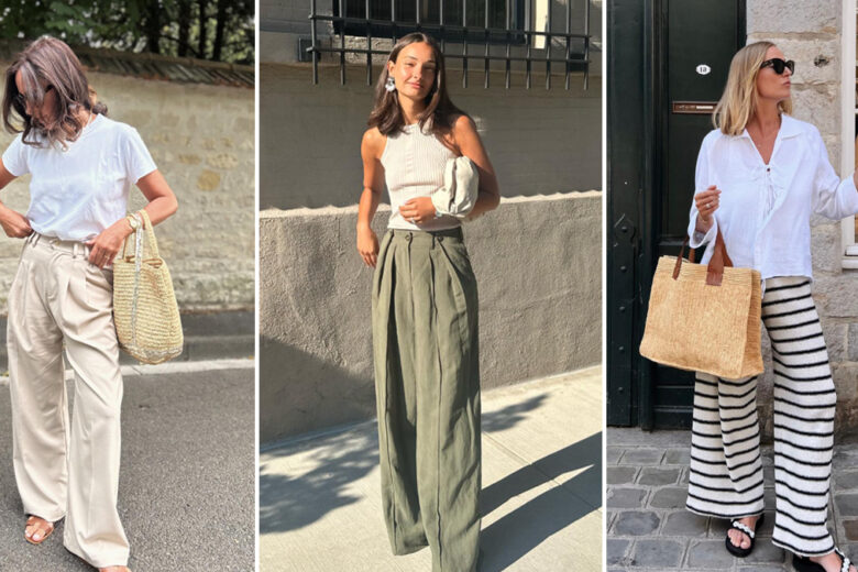 Pantaloni a gamba larga: come abbinarli in 5 look (easy e chic) per l’estate