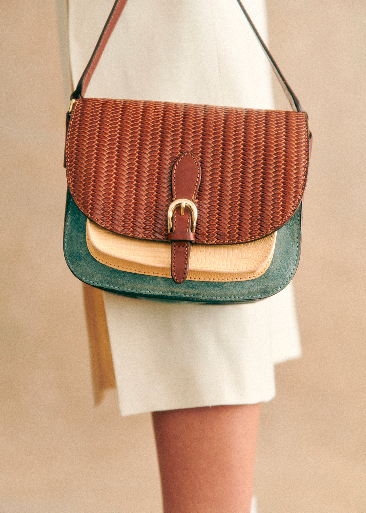 Sézane_FW23_10-anni-Capsule-Collection_Sac-ROMEO-Chocolat-Tresse-Multi