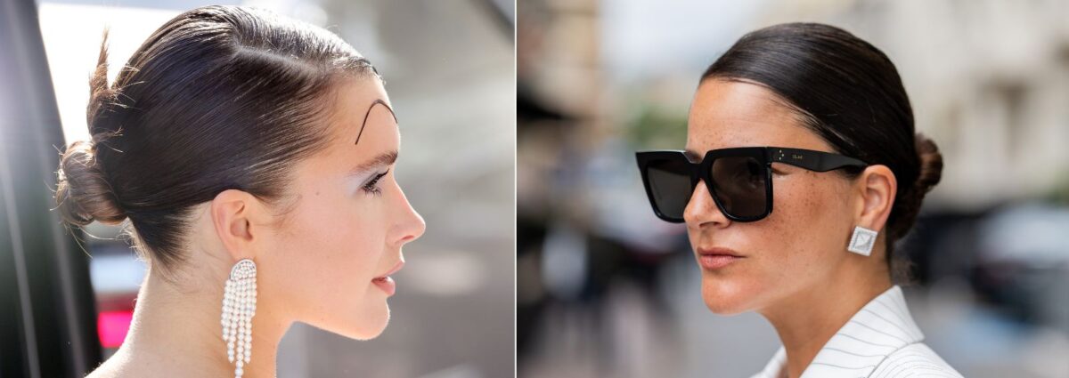 chignon capelli bassi