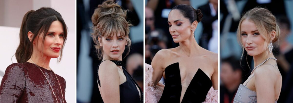 chignon alto morbido