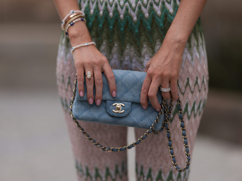 Cinturino A Catena Per Borse 120cm - Sostituto Tracolla In Alluminio Bronzo Per Borse Donna