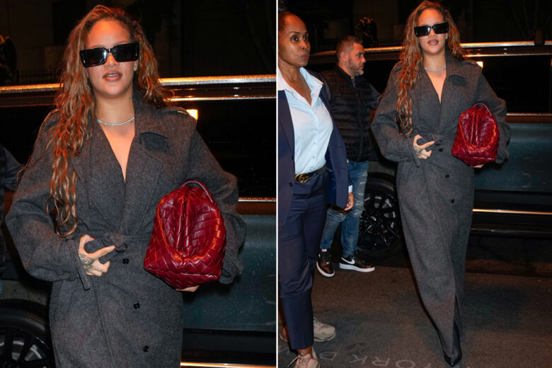 Il cappotto lungo più cool della stagione? Caldo e avvolgente come quello di Rihanna…get the coat!
