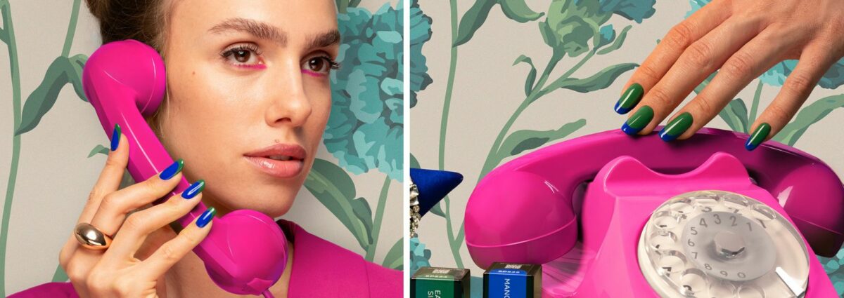 french manicure bicolor