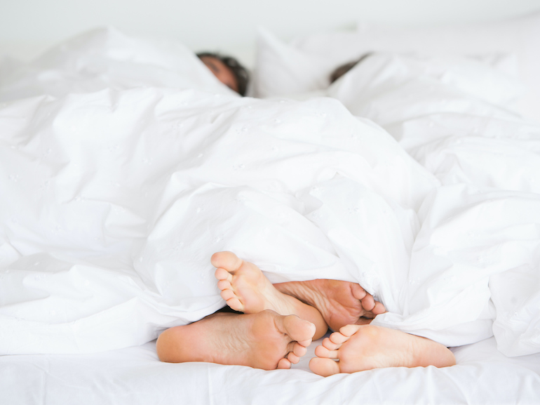 Richard & Kirstin bed feet -009