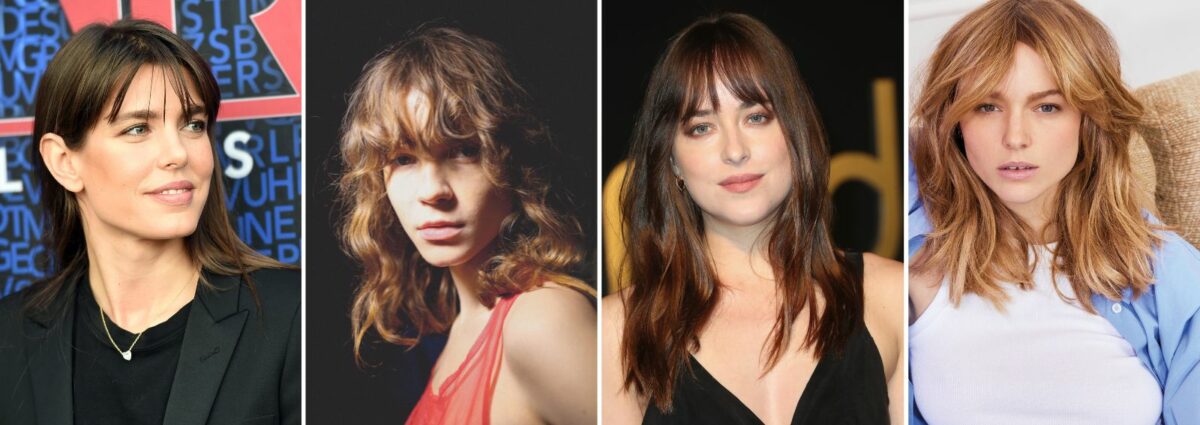 cover long bob con frangia a tendina