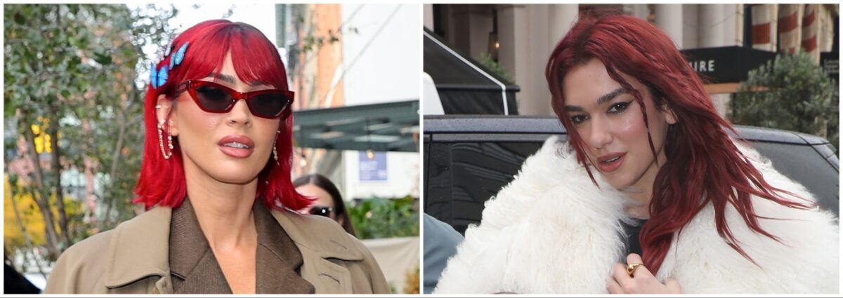 tendenza capelli rossi autunno inverno 2023 2024 dua lipa megan fox julia lily allen cover desktop