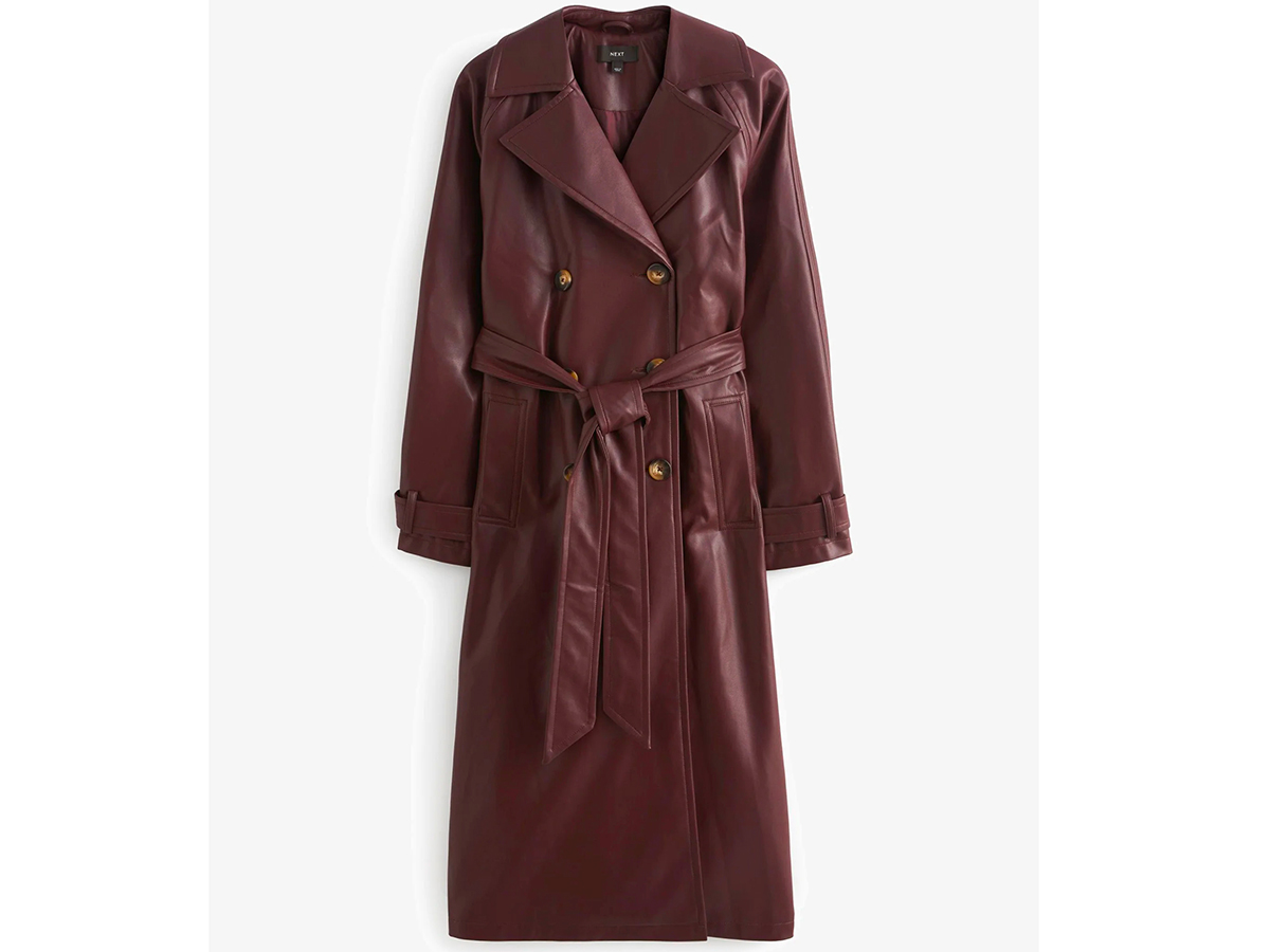 trench-similpelle-burgundy-NEXT-su-Zalando