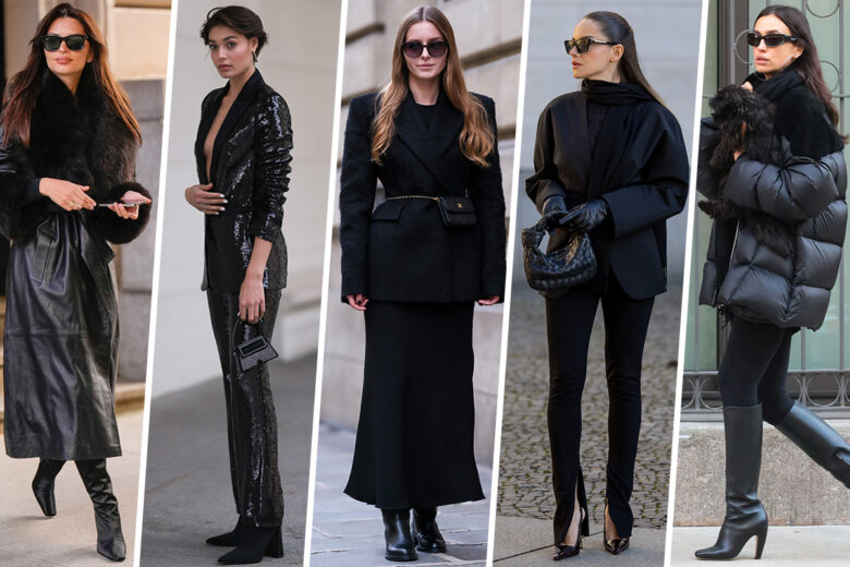 Total black: 7 look di street style per vestirsi di nero quest’inverno