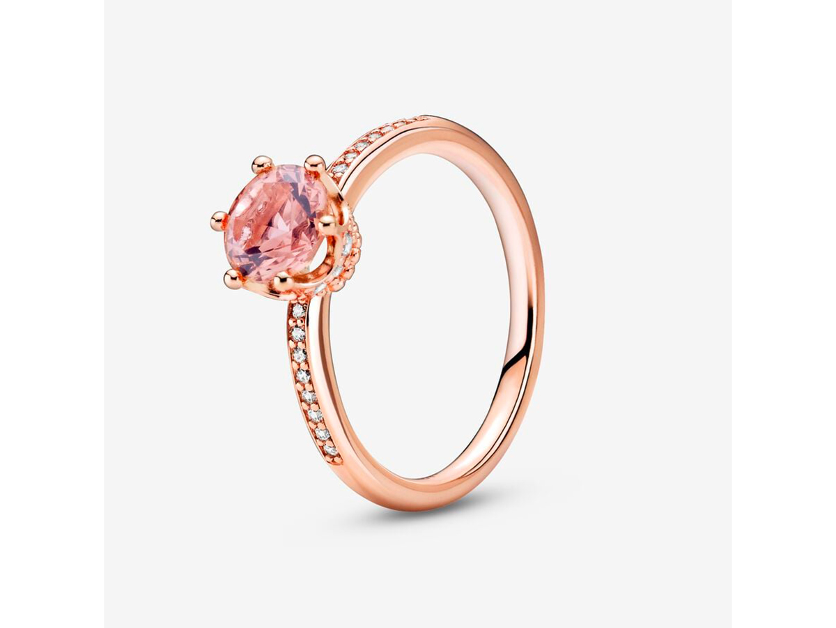 PANDORA-Anello-Corona-rosa-Scintillante