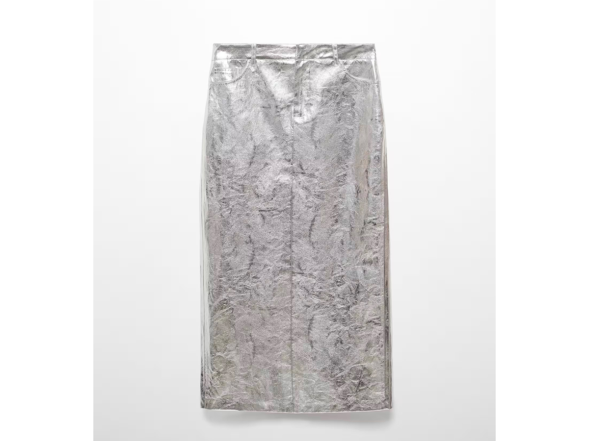 gonna-longuette-metallizzata-mango