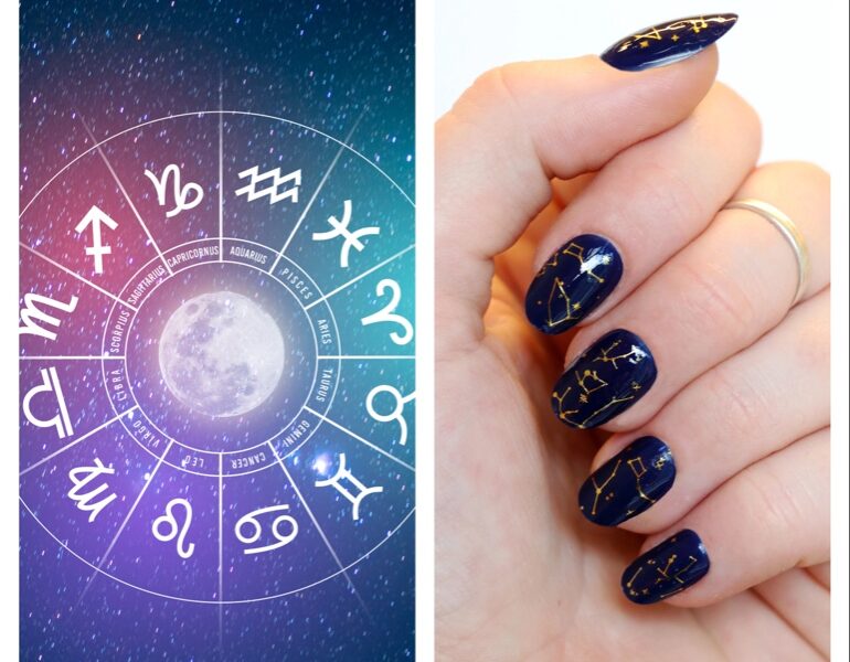 unghie oroscopo 2025 nail art segno zodiacale cover mobile