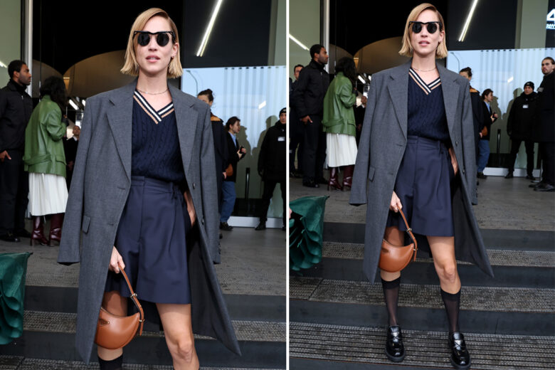 Matilda Lutz e quel look preppy sfoggiato alla MFW che anche noi non vediamo l’ora di copiare