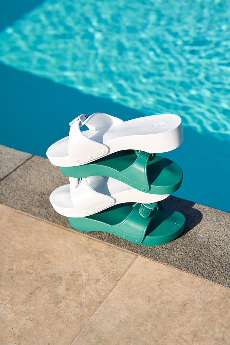 Scholl Amalfi Clog Ciabatte In Feltro Con Plantare Bioprint – Comfort E Stile, Progettate In Italia - 2