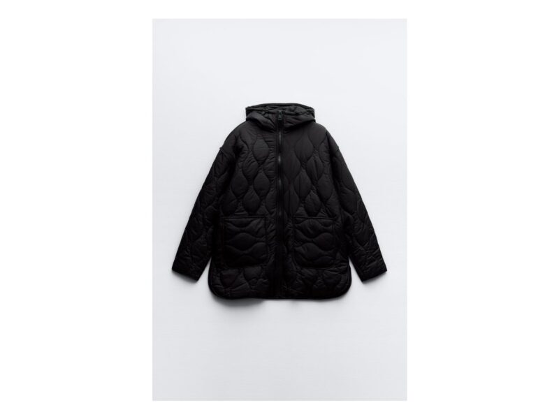Giacca trapuntata mezza stagione da donna nero 16M9108 NERO