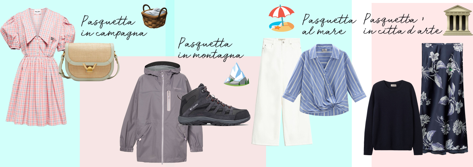 Come vestirsi a Pasquetta? 4 look per 4 mete diverse 