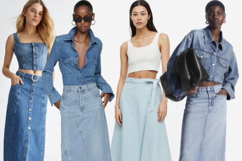 Maxi, midi o mini: la gonna di jeans è sempre il nostro jolly preferito