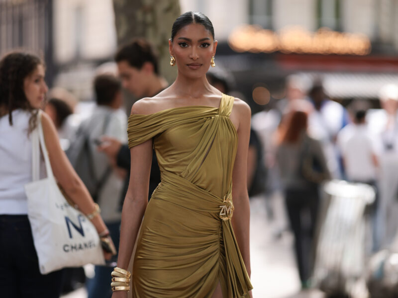 S.L. Fashions Abito Completo A Strati In Paillettes Da Donna
