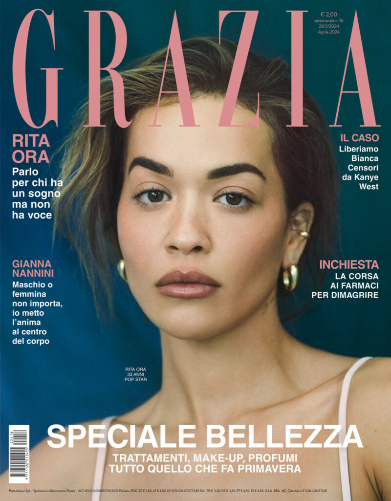 Grazia è in edicola con Rita Ora