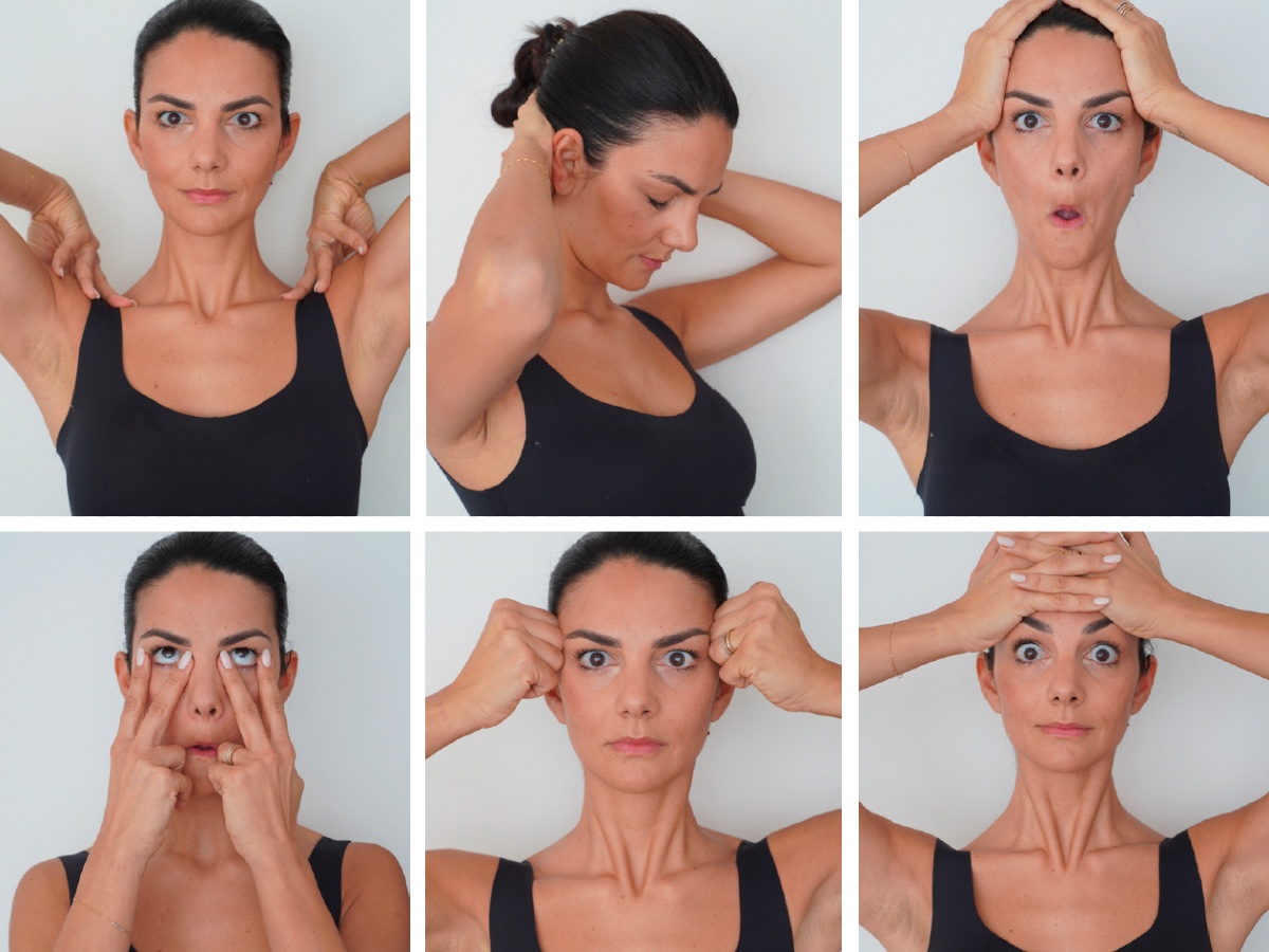 posizioni face yoga