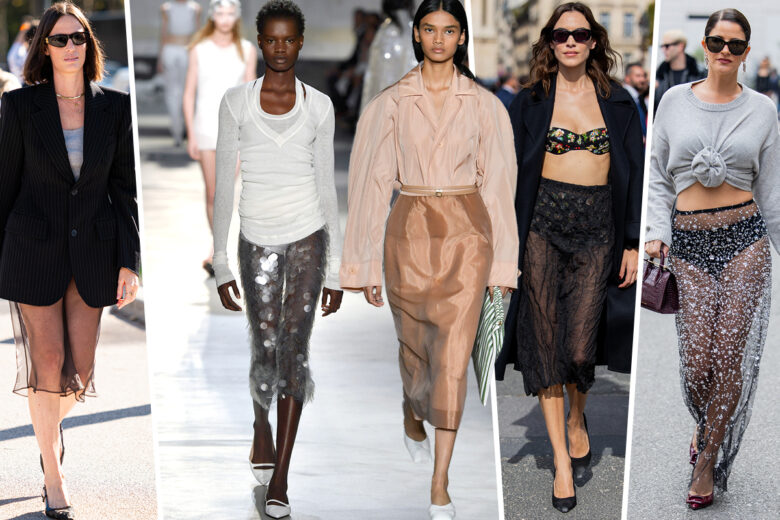 Sheer Skirt: le gonne trasparenti sono (ancora) uno dei trend più chiacchierati della stagione