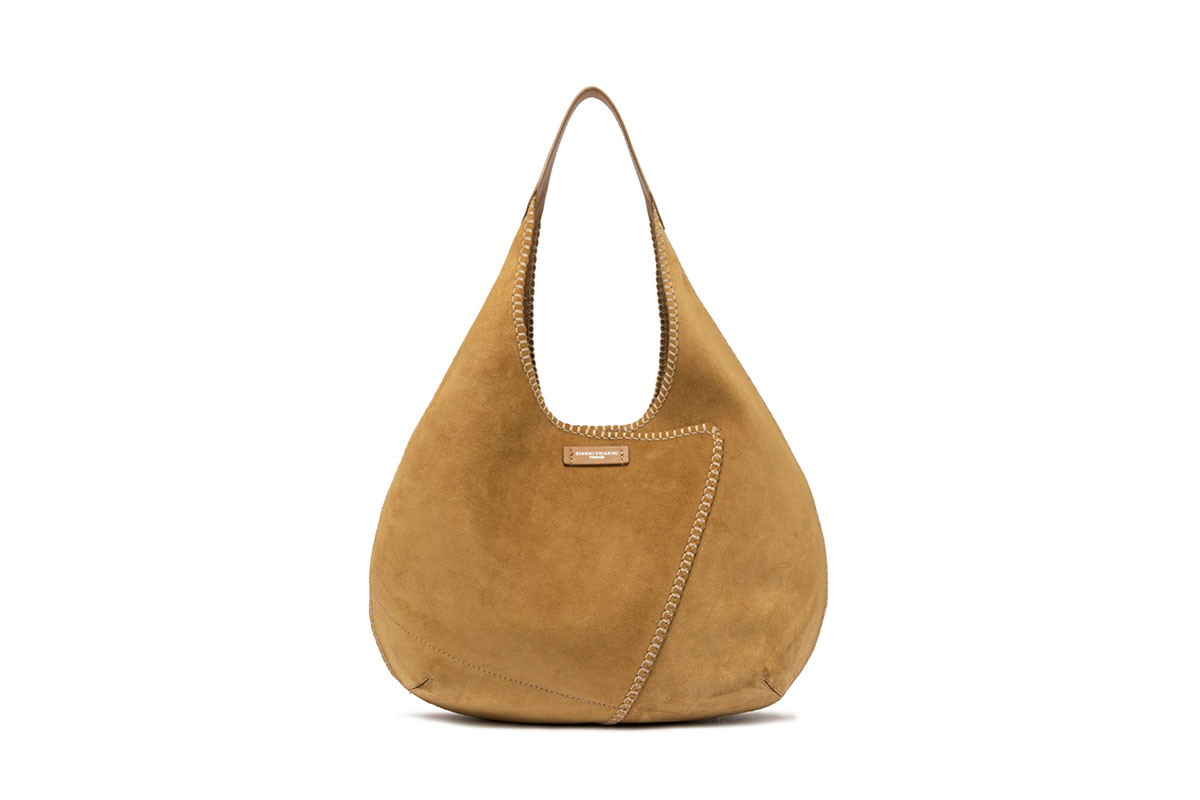 Borsa in suede Gianni chiarini