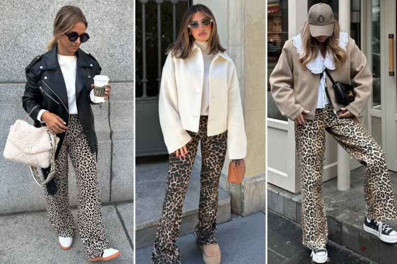 Pantaloni leopardati, istruzioni per l’uso! 5 idee da Instagram per abbinarli con stile