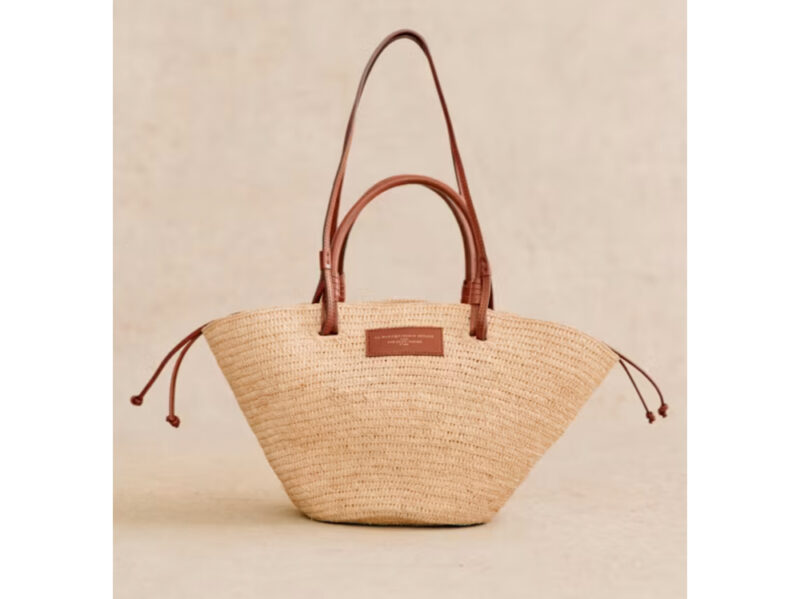 Fecialy Borsa Di Paglia Intrecciata Donna - Crossbody Estiva Con Tracolla Regolabile, Chiusura Magnetica, Per Spiaggia E Shopping, Beige - 2