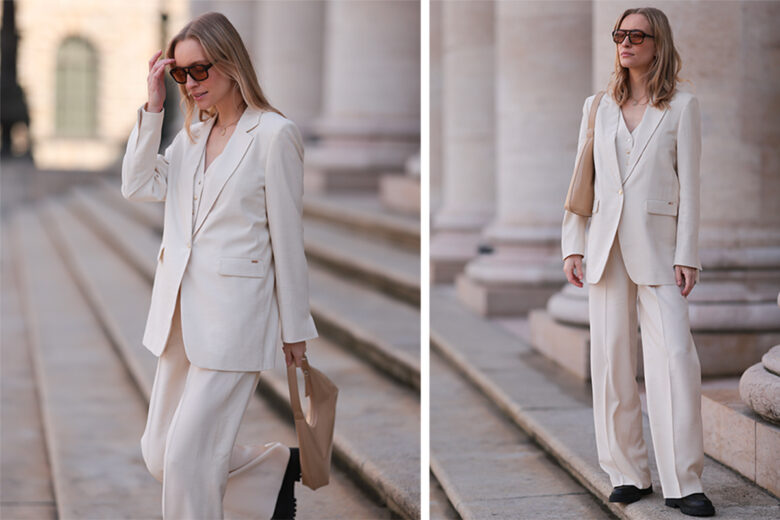 Il tailleur bianco è la “divisa fashion” che ci meritiamo in primavera: get the look