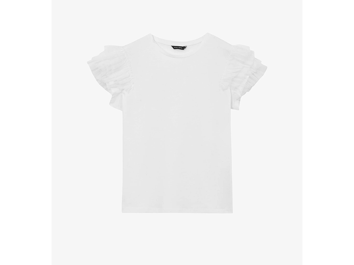 t-shirt-con-volant-sulle-maniche-Calliope-su-Zalando