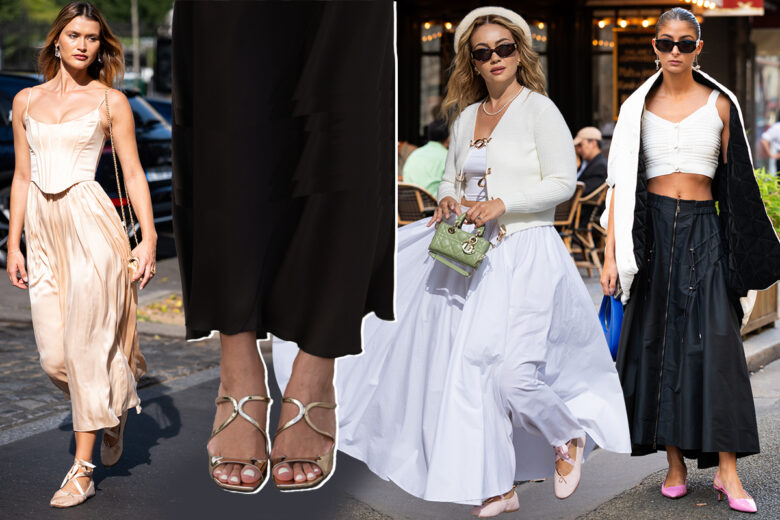 Quali scarpe indossare con le gonne maxi? Ecco 4 look da provare subito