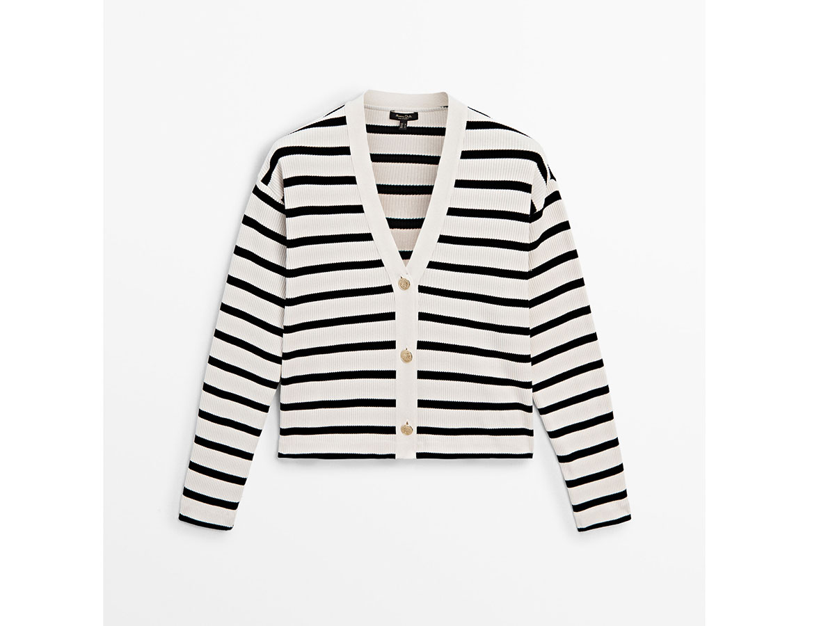 CARDIGAN-IN-MAGLIA-CANNETÉ-A-RIGHE-MASSIMO-DUTTI