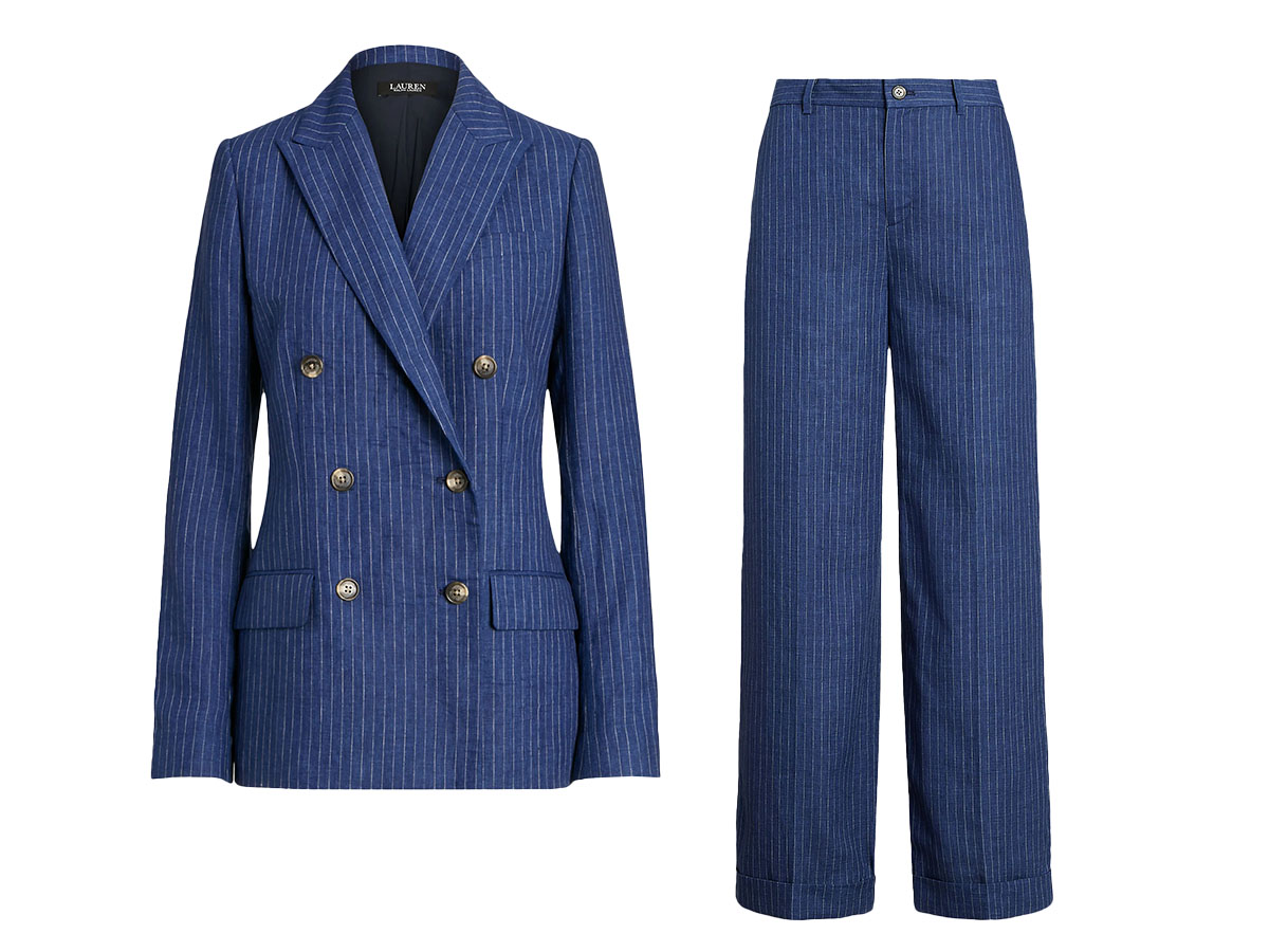 Completo lino gessato Lauren ralph lauren