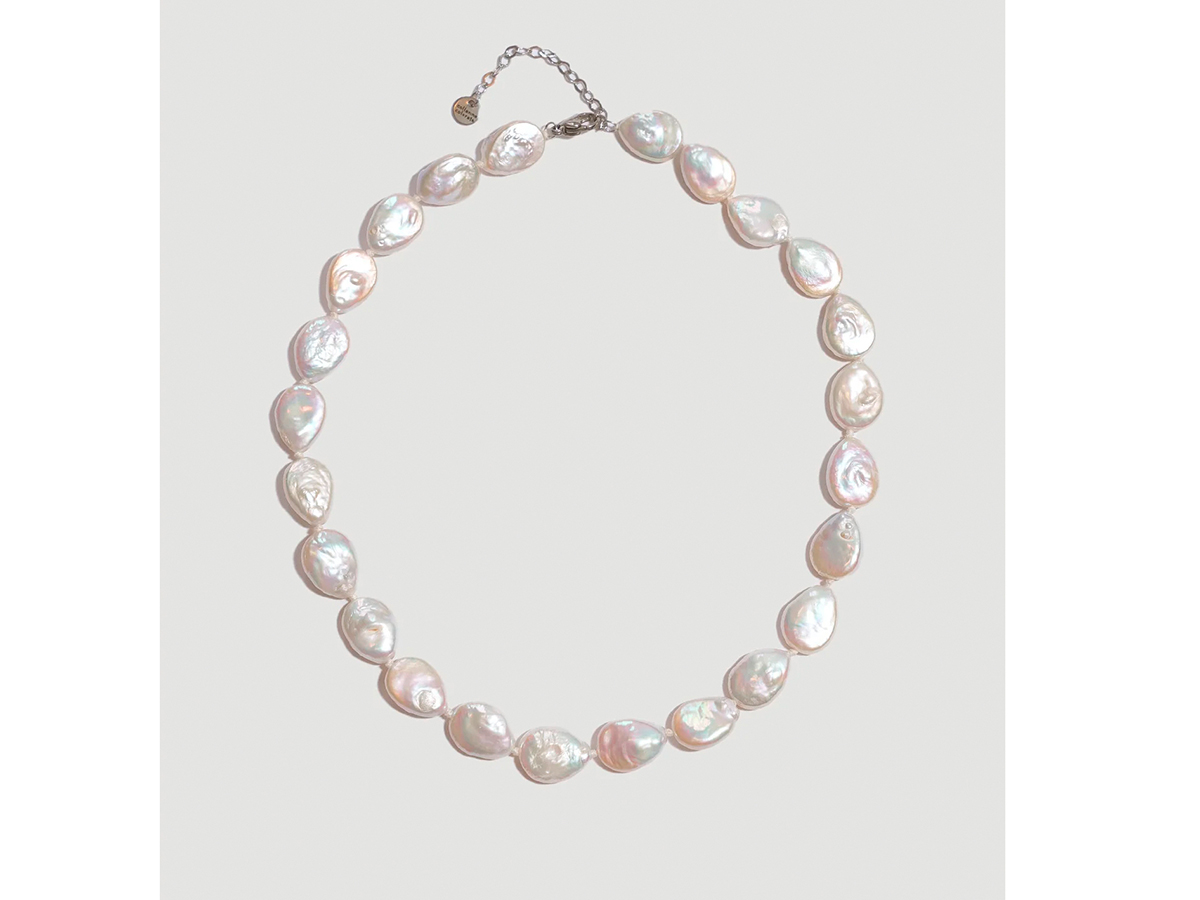 Girocollo-in-perle-di-fiume-a-Goccia-di-circa-1cm-COLLANINE-COLORATE-collana