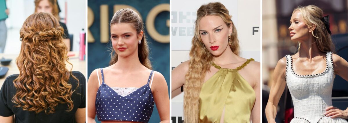 capelli semiraccolti eleganti