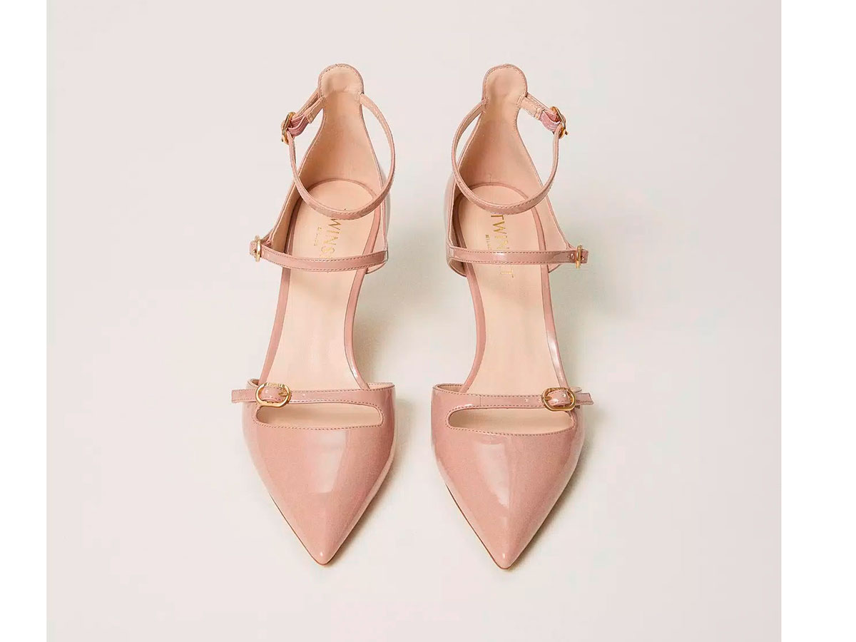 décolleté-in-vernice-rosa-con-cinturino-twinset-milano