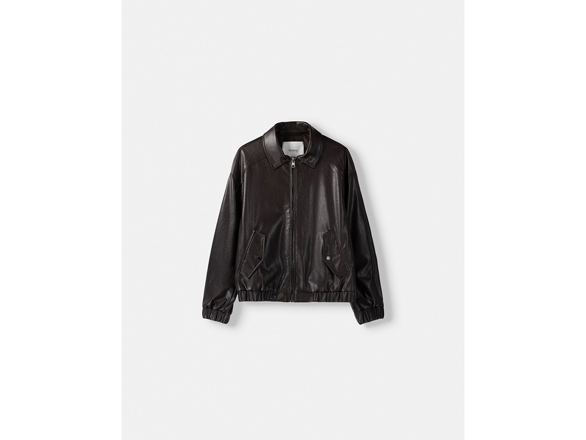 giacca pelle bershka