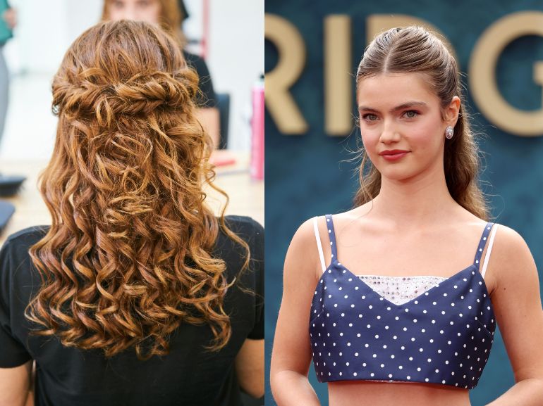 capelli semiraccolti eleganti