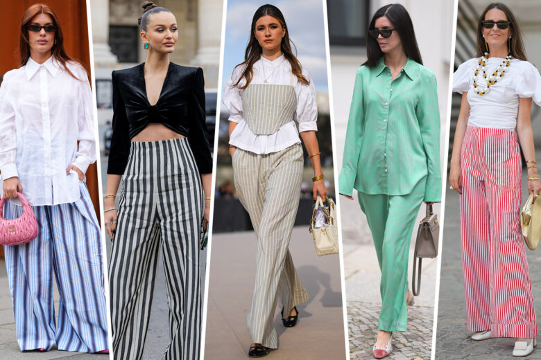 4 look con i pantaloni a righe da indossare adesso