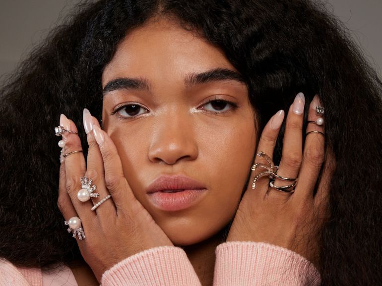 unghie baby boomer rosa