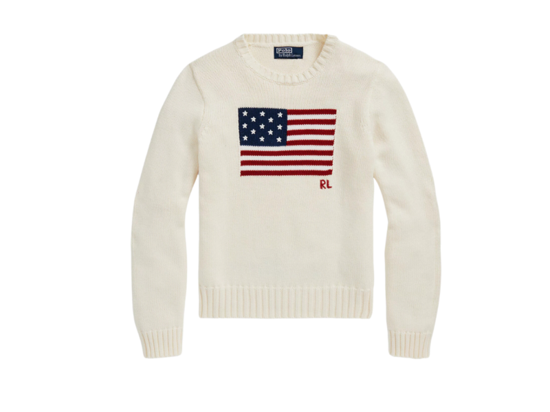 polo ralph lauren maglione bandiera