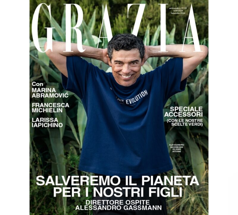 Grazia è in edicola con Alessandro Gassman in veste di direttore ospite
