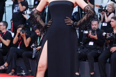 Miriam leone venezia red carpet