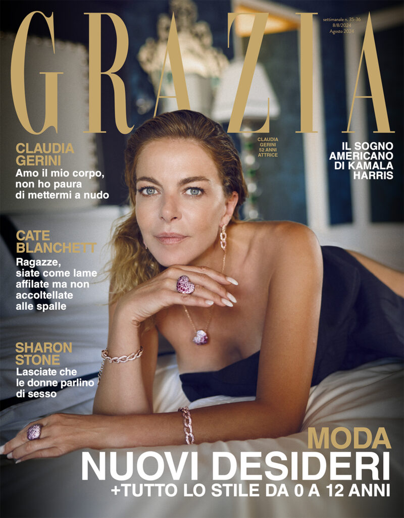 Grazia è in edicola con Claudia Gerini
