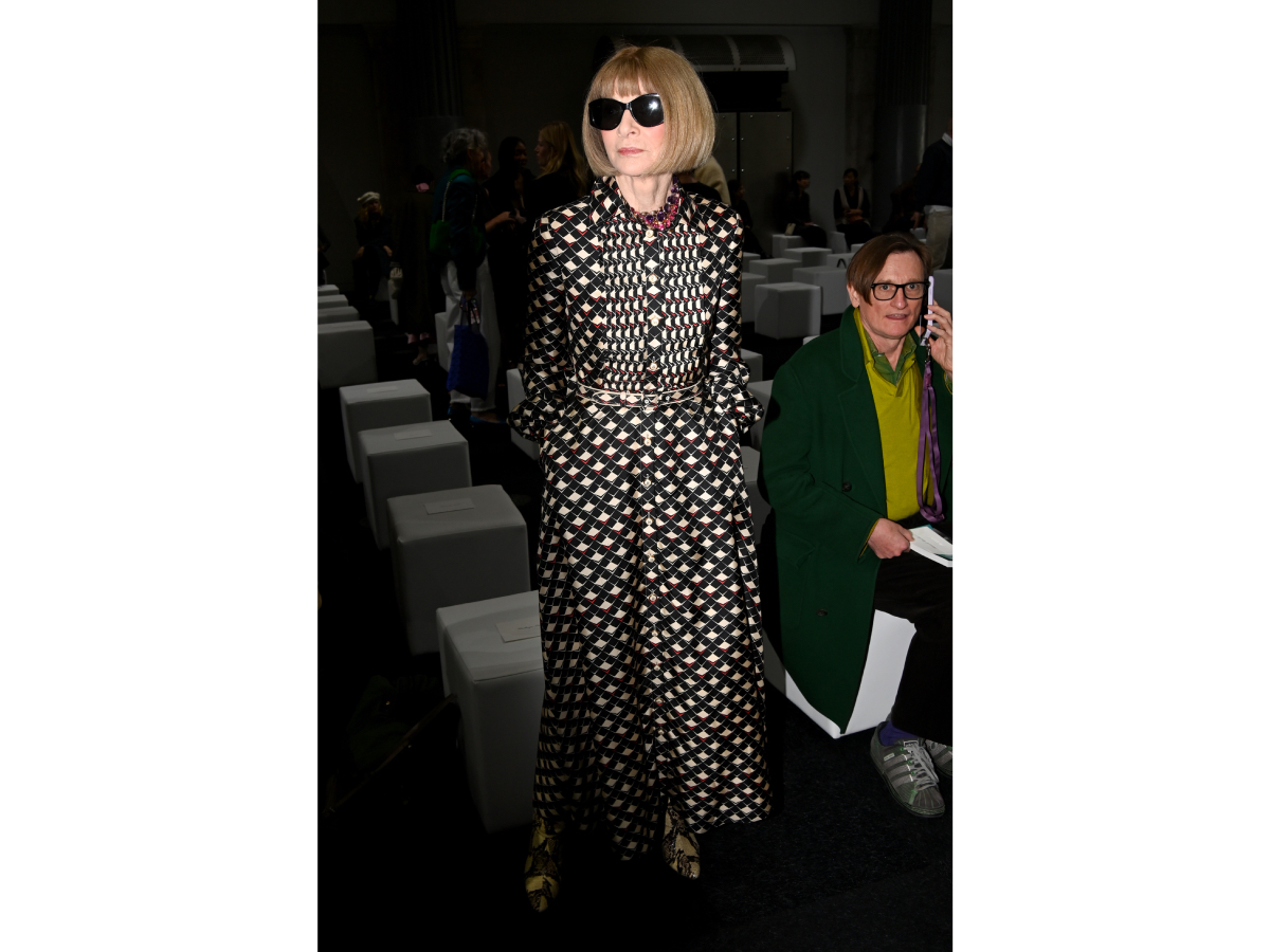Anna Wintour attends the JW Anderson show getty images