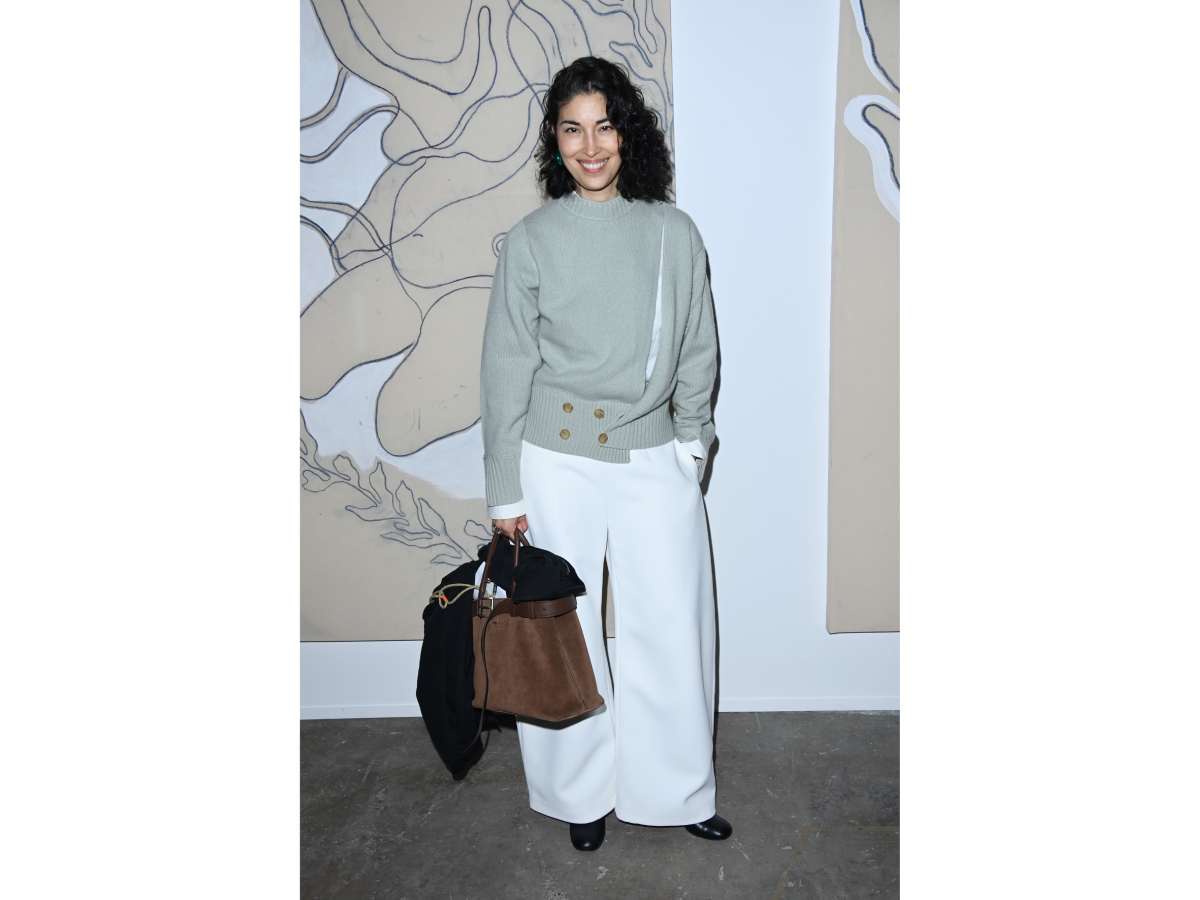Caroline Issa attends the Di Petsa show