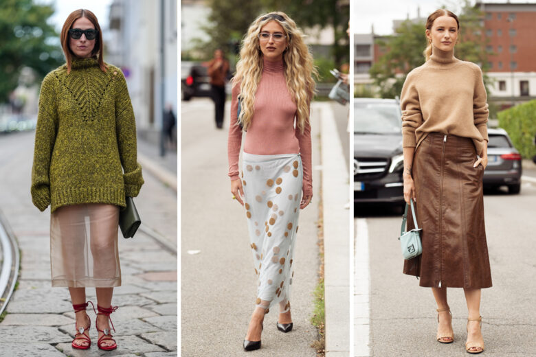 Maglione + gonna midi: la combo del momento in 5 look da copiare