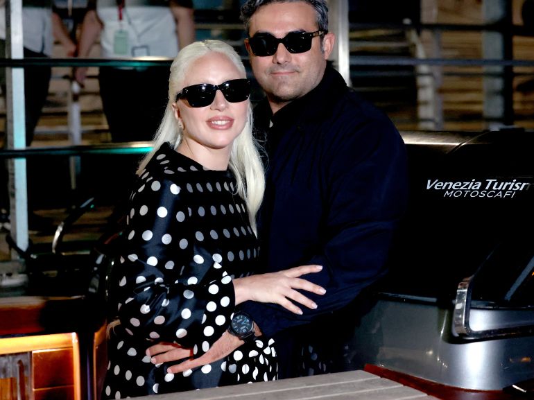MOB lady gaga arrivo venezia 2024