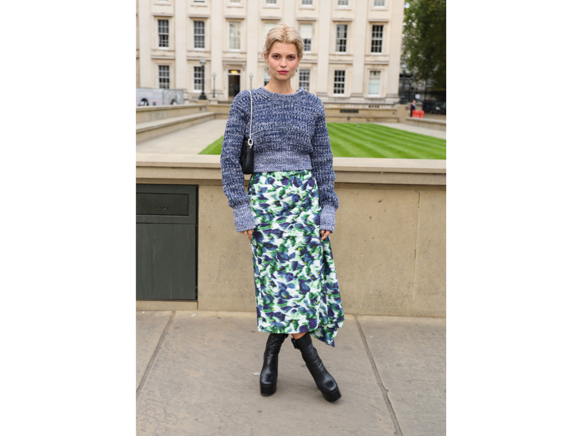 Pixie Geldof attends the Erdem show getty images